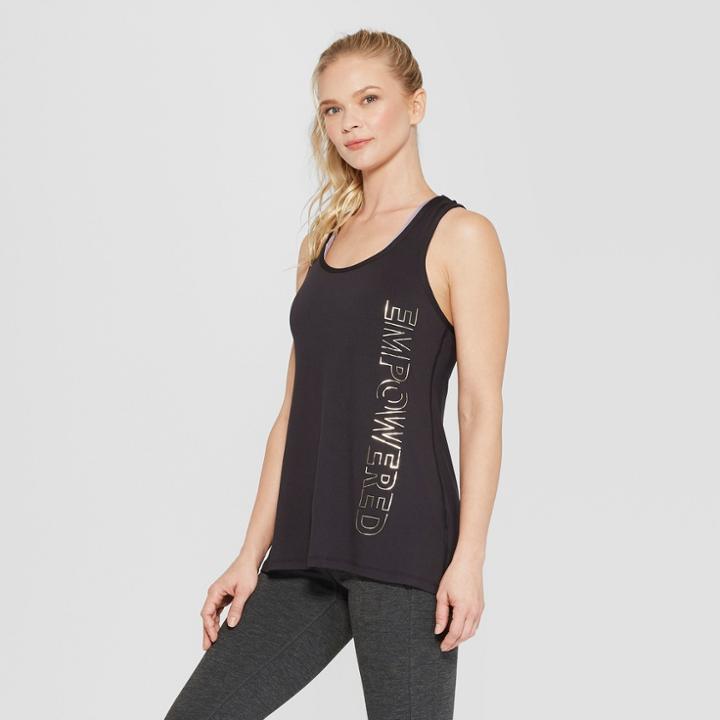 Women's Empowered Graphic Tank Top - C9 Champion Black
