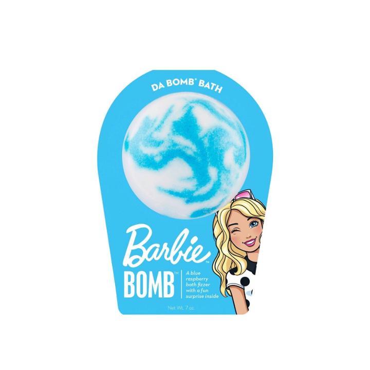 Da Bomb Bath Fizzers Barbie Swirl Bath Bomb - Blue
