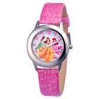 Girls' Disney Princess Stainless Steel Glitz Watch - Pink, Girl's,