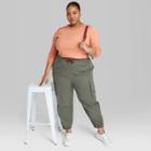 Women's Plus Size Long Sleeve Slim Fit Baby T-shirt - Wild Fable Peach Orange