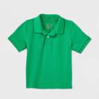Petitetoddler Boys' Short Sleeve Interlock Uniform Polo Shirt - Cat & Jack Green
