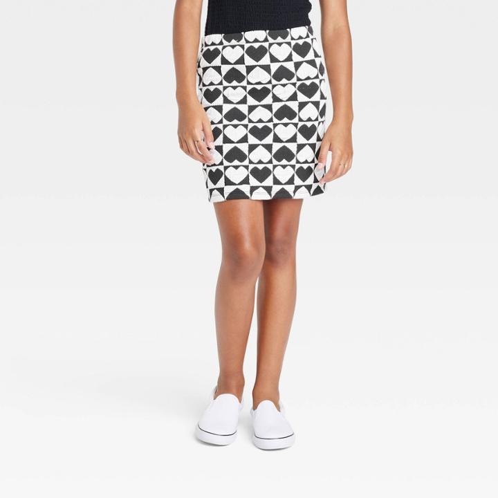 Girls' Knit Skirt - Art Class Black