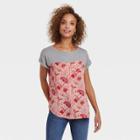 Women's Short Sleeve Pocket T-shirt - Knox Rose Pink Floral