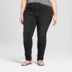 Women's Plus Size Curvy Skinny Jeans - Universal Thread Black