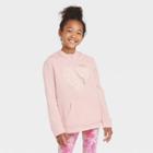 Girls' Printed Pullover Hoodie - Cat & Jack Powder Pink