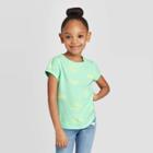 Toddler Girls' Sun Print T-shirt - Cat & Jack Mint 12m, Toddler Girl's,