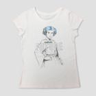 Lucas Girls' Star Wars Princess Leia Short Sleeve T-shirt - White
