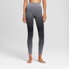 Women's Striped Hosiery Leggings - Xhilaration Black