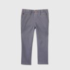 Toddler Boys' Stretch Uniform Straight Fit Pants With Rib Waistband - Cat & Jack Gray