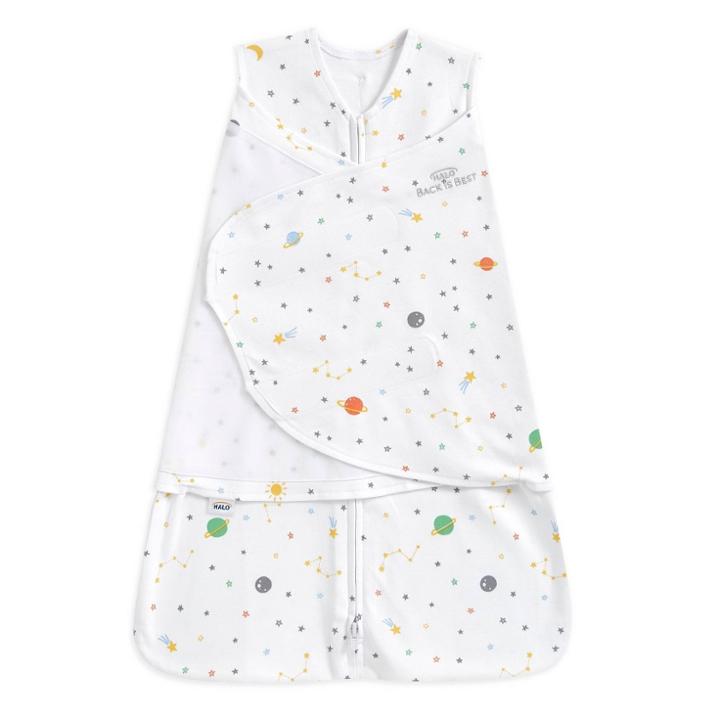 Halo Innovations Sleepsack 100% Cotton Swaddle Wrap Space - Newborn