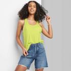Women's Relaxed Fit Tank Top - Wild Fable Citron