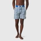 United By Blue Men's Recycled 8 Scalloped Board Shorts - Aqua Floral Print