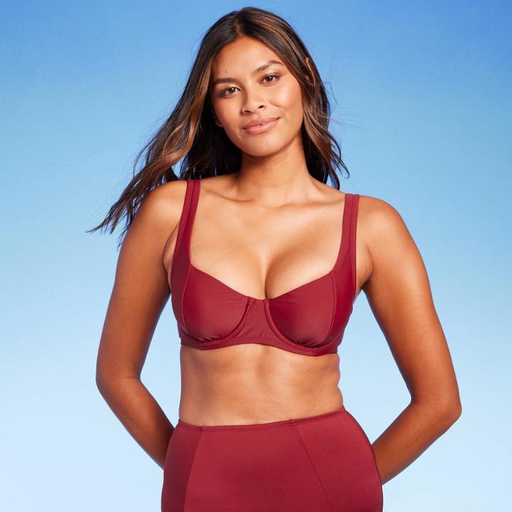 Kona Sol Women's Seamed Underwire Bikini Top - Kona