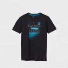 Boys' Short Sleeve 'this Battery Never Drains' Graphic T-shirt - All In Motion Black