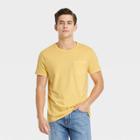 Men's Standard Fit Short Sleeve Crewneck T-shirt - Goodfellow & Co Yellow