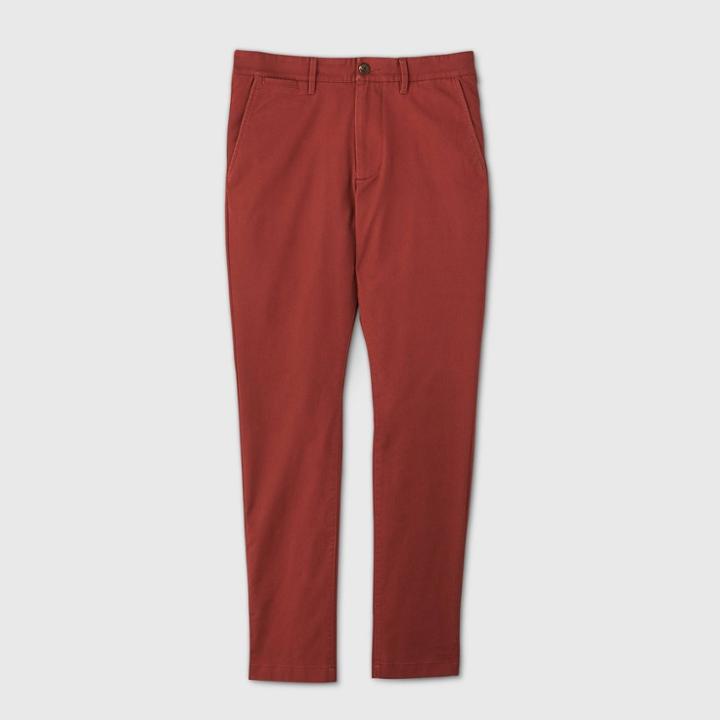 Men's Skinny Fit Chino Pants - Goodfellow & Co Red