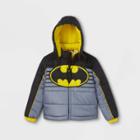 Boys' Batman Puffer Jacket - Black