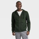 Men's Fleece Zip-up Hoodie - Goodfellow & Co Dark Green