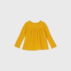Toddler Girls' Long Sleeve Cozy Waffle T-shirt - Cat & Jack Mustard Yellow