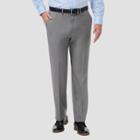 Haggar H26 Men's Premium Comfort 4-way Stretch Classic Fit Flat Front Dress Pants - Gray