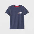 Petiteboys' Americana Short Sleeve Graphic T-shirt - Cat & Jack Navy S, Boy's, Size: