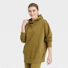 Women's Oversized Hooded Sweatshirt - Joylab Dark Green