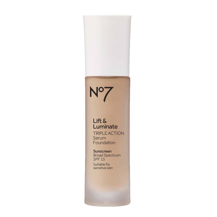 No7 Lift & Luminate Triple Action Serum Foundation - Spf 15 - Cashew