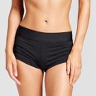 Mossimo Women's Shortsie Bikini Swim Shorts - Black -