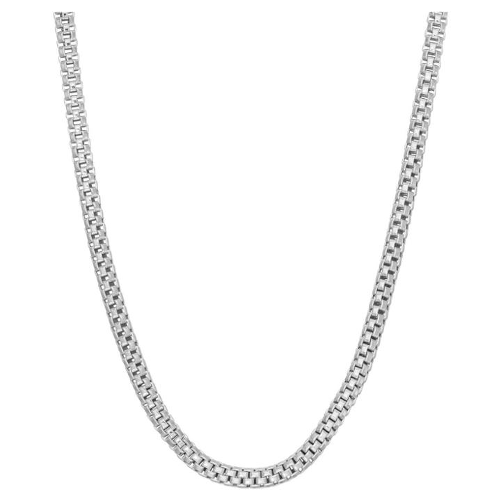 Tiara Sterling Silver 18 Popcorn Link Chain Necklace, Size: