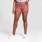 Women's Plus Size Midi Utility Shorts - Universal Thread Brown