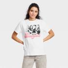 Bravado Women's Black Pink Short Sleeve Graphic T-shirt - White