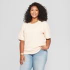 Women's Plus Size Short Sleeve Sweatshirt - Ava & Viv