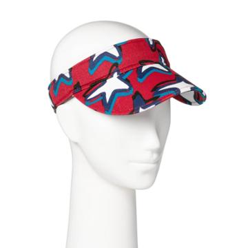 Star Print Visor - Stephen Sprouse For Target Red/blue, Girl's, Blue Red