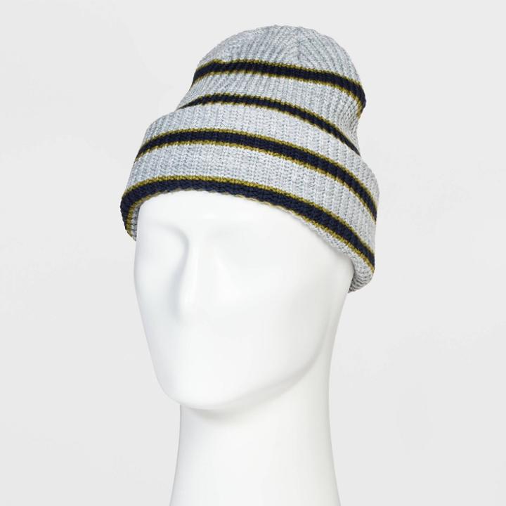 Men's Retro Stripe Beanie - Goodfellow & Co , One Color