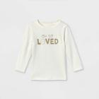 Toddler Boys' 'oh So Loved' Graphic Long Sleeve T-shirt - Cat & Jack Cream