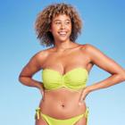 Women's Strappy Bandeau Bikini Top - Shade & Shore Lime Green