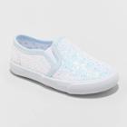 Toddler Girls' Madigan Twin Gore Glitter Sneakers - Cat & Jack Light Blue 5, Toddler Girl's