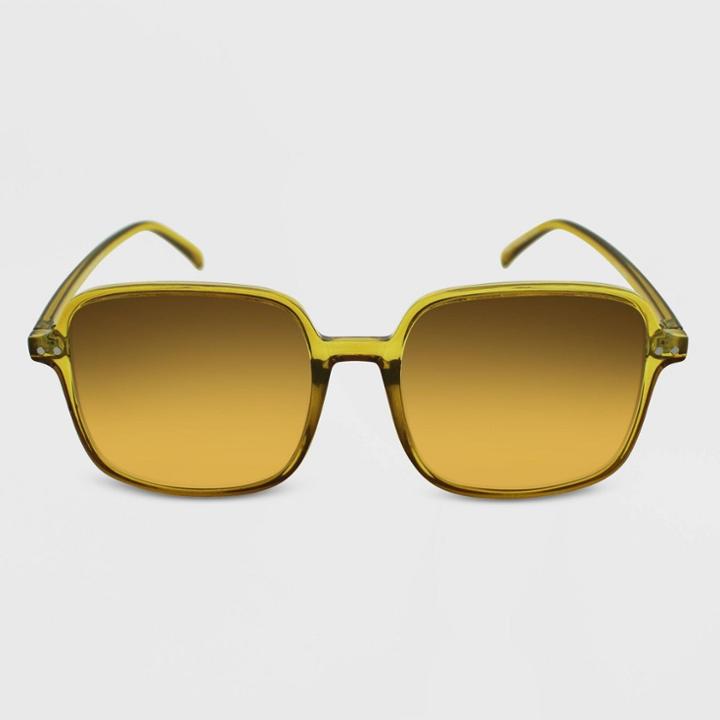 Women's Crystal Square Sunglasses - Wild Fable Yellow