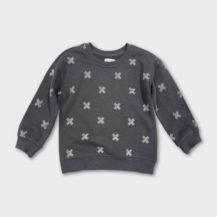 Grayson Mini Toddler Boys' French Terry Pullover Sweatshirt - Gray