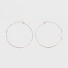 Large Thin Hoop Earrings - A New Day Rose Gold