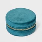 Mini Round Earring Strap Zippered Case - A New Day Blue