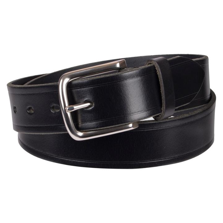 Men's 35mm Waxy Stitch Basic Belt - Goodfellow & Co Black L,