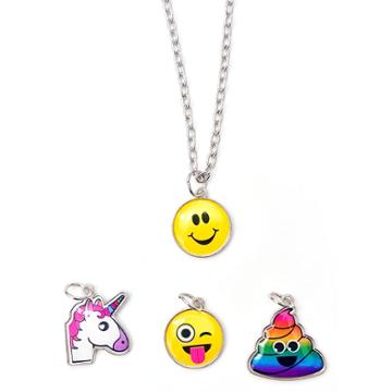 Girls' Emojination Changeable Charm Necklace Set,
