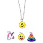 Girls' Emojination Changeable Charm Necklace Set,