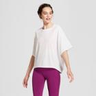 Women's Boxy T-shirt With Drawstring Pull - Joylab White