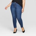 Women's Plus Size Skinny Jeans - Ava & Viv Medium Wash