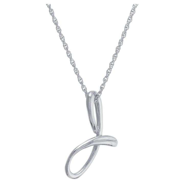 Target Women's Sterling Silver Cursive Script Initial Pendant - J (18),