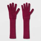 Women's Essential Gloves - A New Day Burgundy, Red