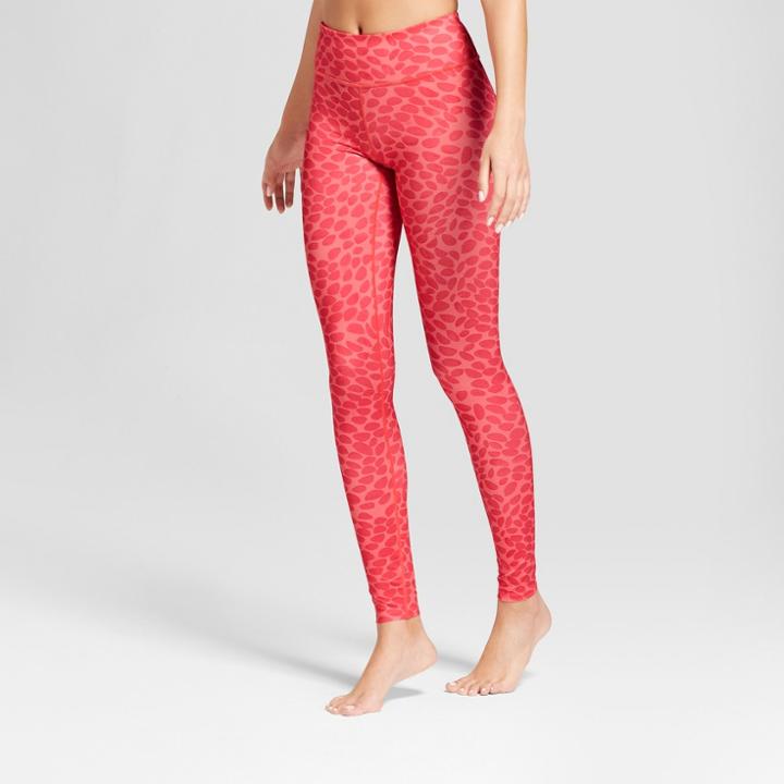 Women's Dot Print Performance Leggings - Joylab Deep Sea Coral