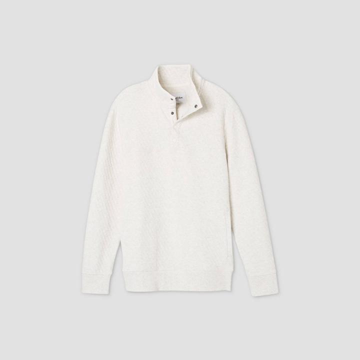 Men's Standard Fit 1/4 Snap Fleece Sweatshirt - Goodfellow & Co